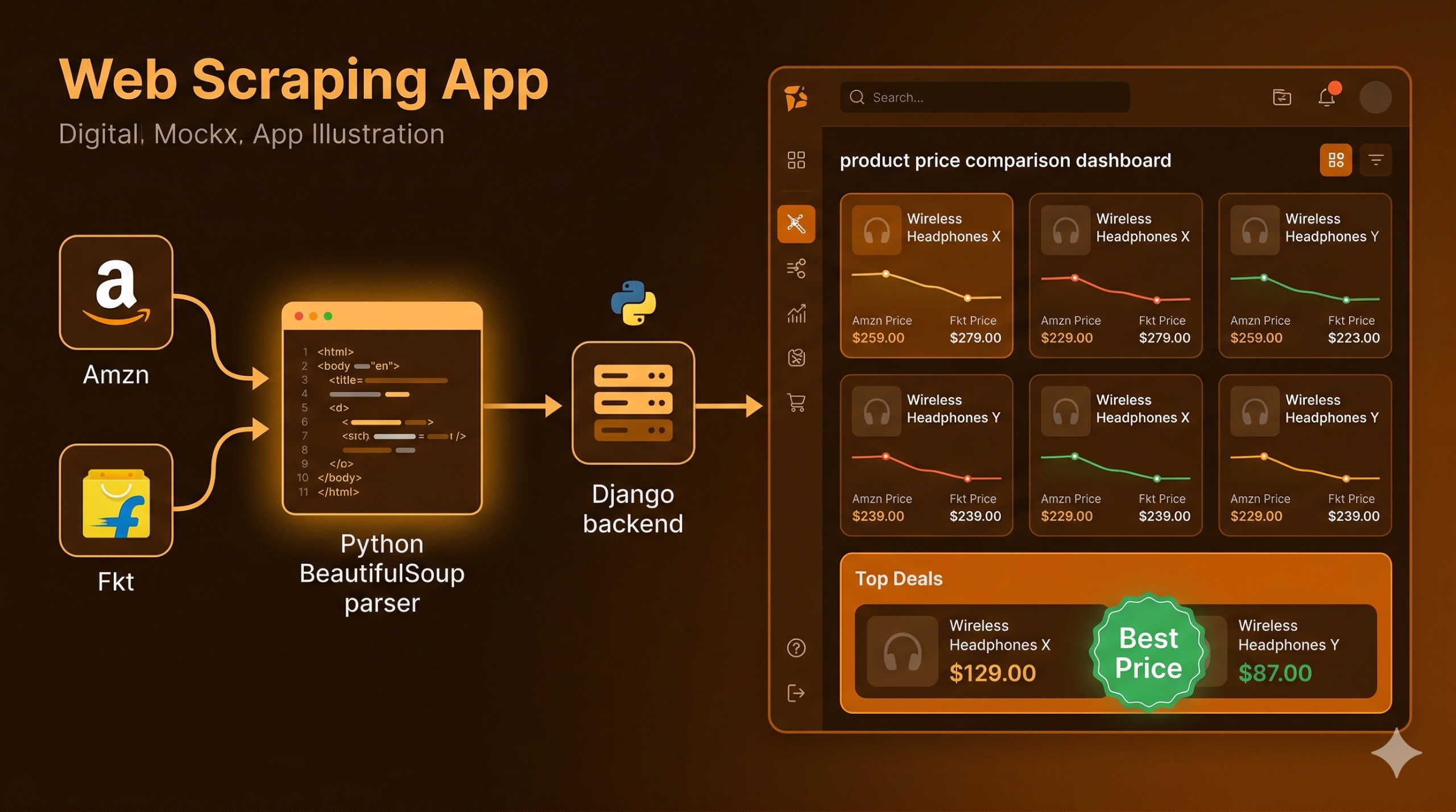 MobileHunt - Real-Time Mobile Price Comparison Platform